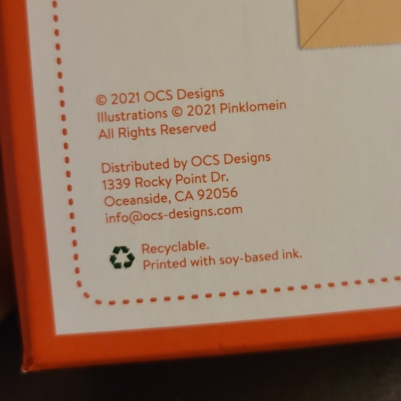 Pink Lomein "Just Because" Note Cards Stickers Set of 12 - Picture 3 of 5